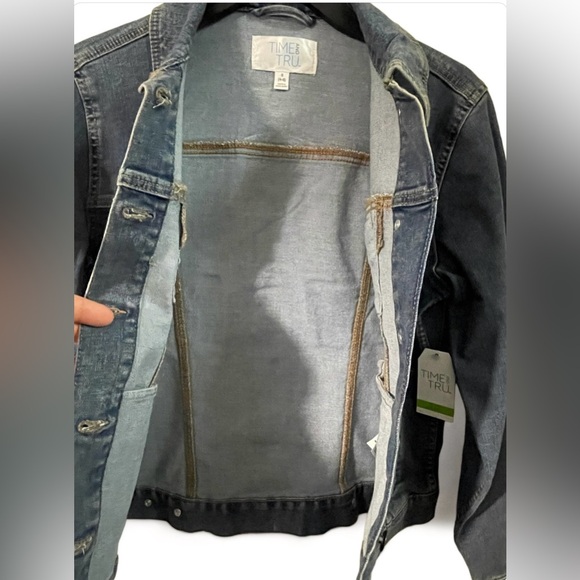 Time and Tru Women's Denim Jacket, Size S, Blue | New - Picture 6 of 7